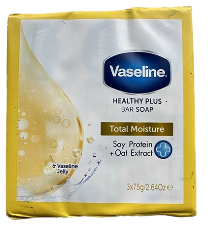 VASELINE SABONETE TOTAL MOISTURE PACK 3X75 GR