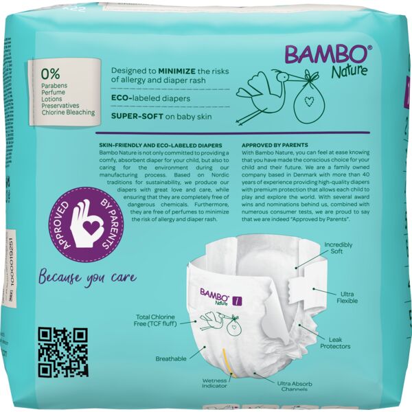Bambo Nature Pack Fraldas 1XS 2-4Kg 6×22