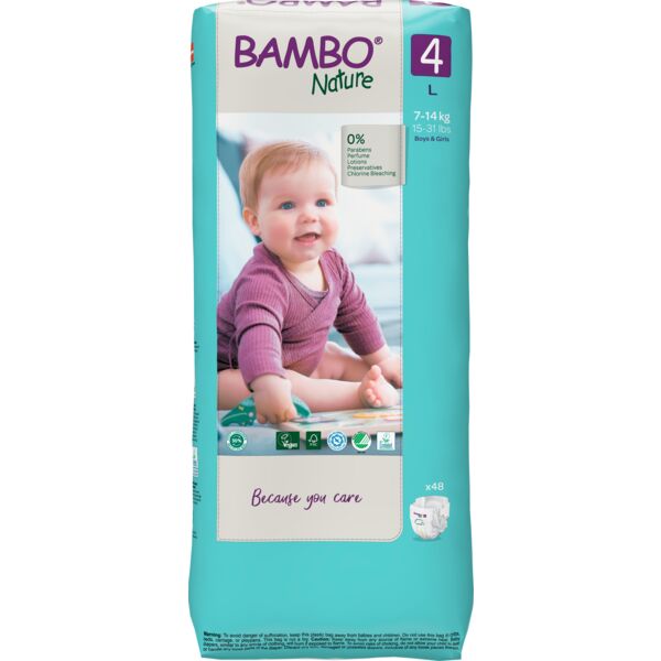 Bambo Nature Pack Fraldas 4L 7-14Kg 5×20