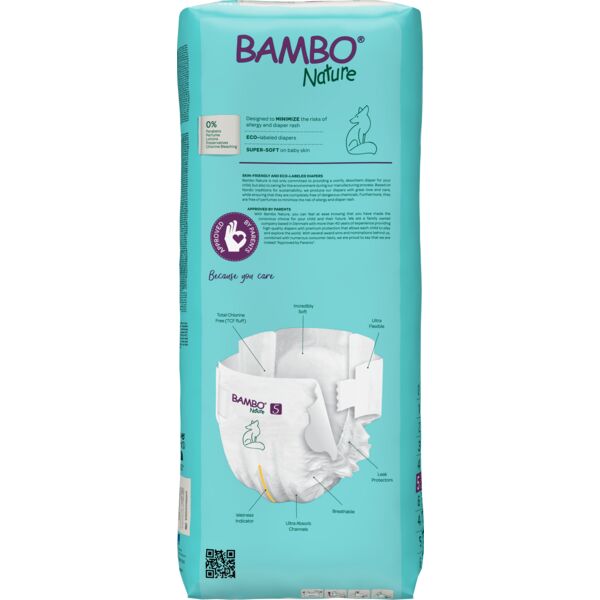 Bambo Nature Pack Fraldas 5XL 11-17Kg 5×19