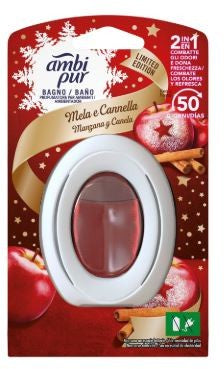 AMBIPUR AMBIENTADOR WC AROMA MAÇA E CANELA 7.5 ML
